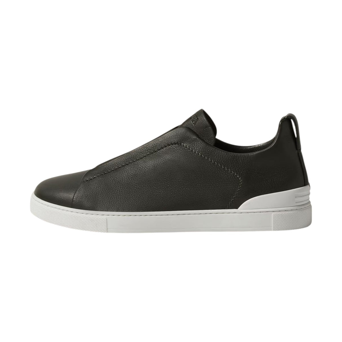Z.E.G.N.A Dark Olive Green Triple Stitch™ SECONDSKIN Sneakers - MODEGAA